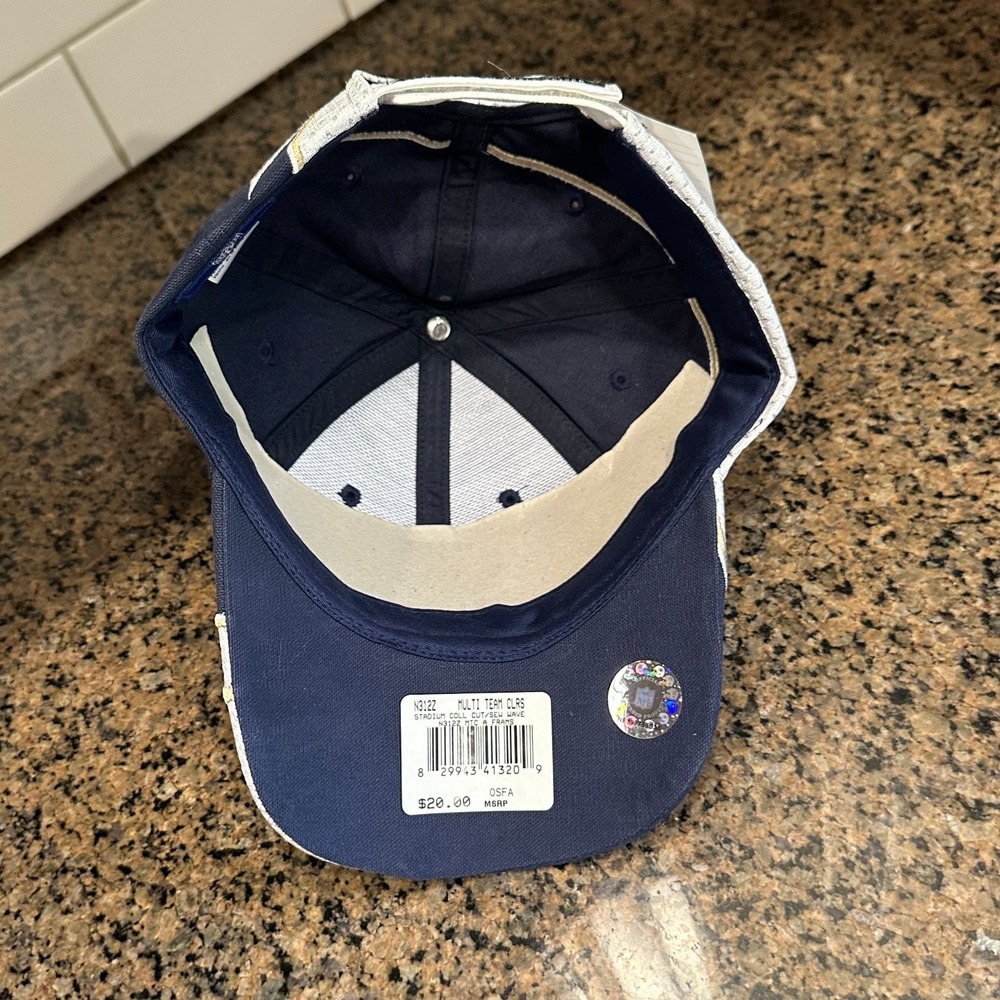 Vtg Los Angeles Rams Reebok NFL Hat Adjustable Navy Blue Gold Deadstock New - Picture 7 of 10